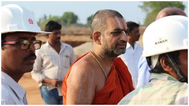 Statue of Equality Site Inspected by HH Chinna Jeeyar Swamiji