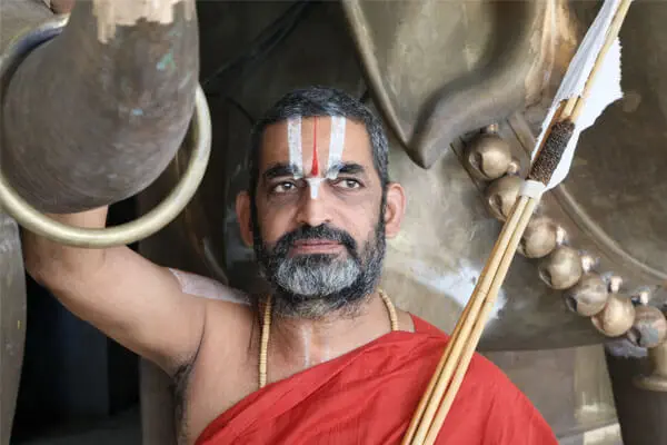 Royal Elephants getting ready to stage Bhagavad Ramanuja