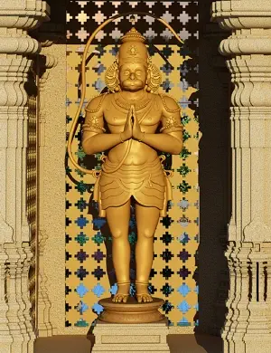 Hanuma at the entrance statue of equality