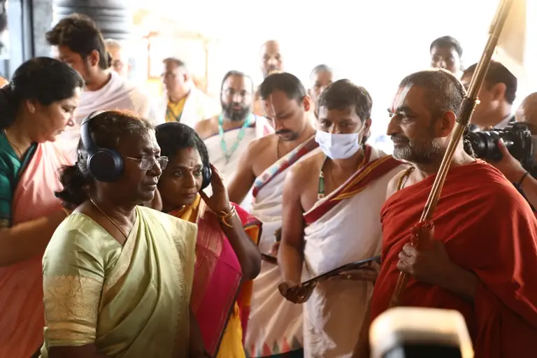 Audio guided tour President of India Smt Droupadi Murmu