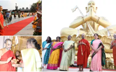 President of India, Droupadi Murmu  pays respects to Bhagavad Ramanujacharya
